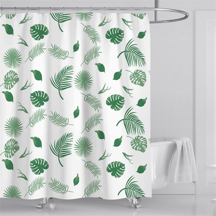 Floral Pattern Shower Curtain Bowlift