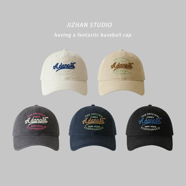 Women's Embroidered Casual Sun Cap Bowlift