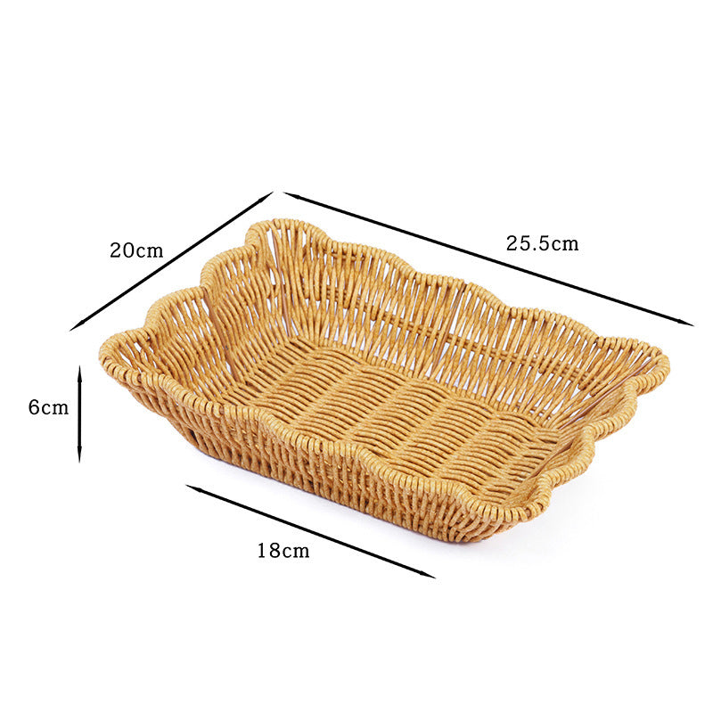 Decorative Woven Fruit Basket Bowlift