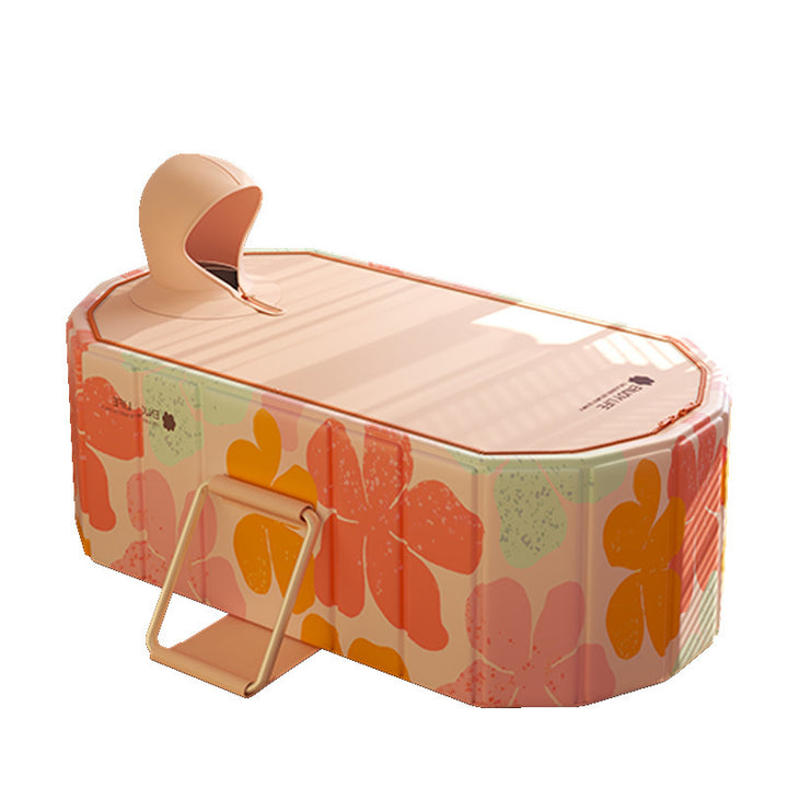 Women's Inflatable Children's Swimming Pool with Colorful Flower Pattern Bowlift