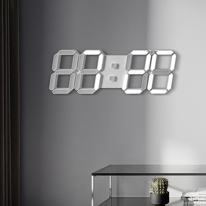 Digital Alarm Clock with Large Display and Color Change Bowlift