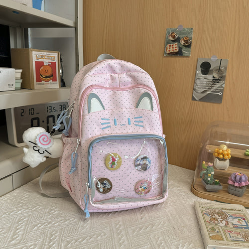 Playful Cat-Themed Backpack