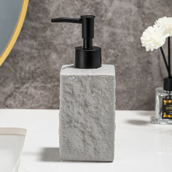 Ceramic Textured Soap Dispenser Bowlift