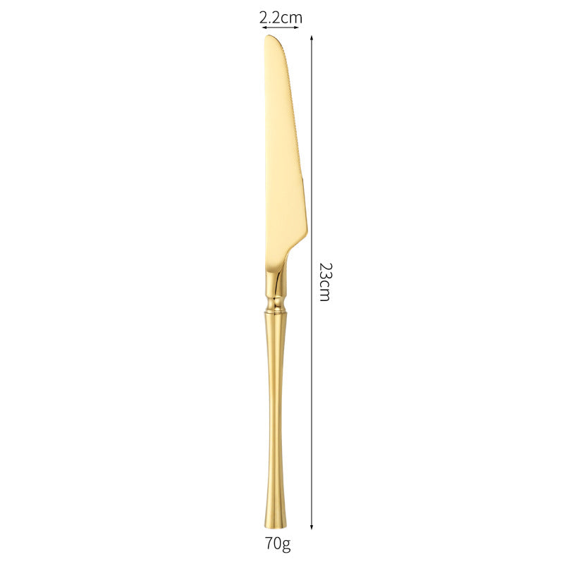 Luxurious and Elegant Dessert Knife with Precision Blade Bowlift