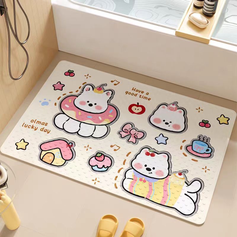 Cute Cartoon Bath Mat Bowlift