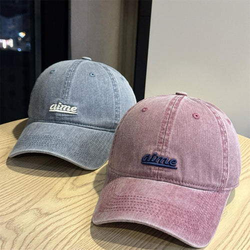 Women's Casual Vintage-Inspired Cotton Baseball Cap Bowlift