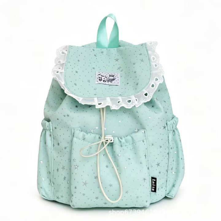 Starry Design Ruffled Backpack Bowlift