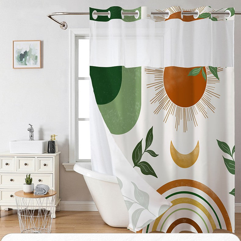 Decorative Shower Curtain Bowlift