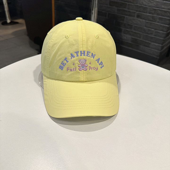 Women's Playful Embroidered Cap Bowlift