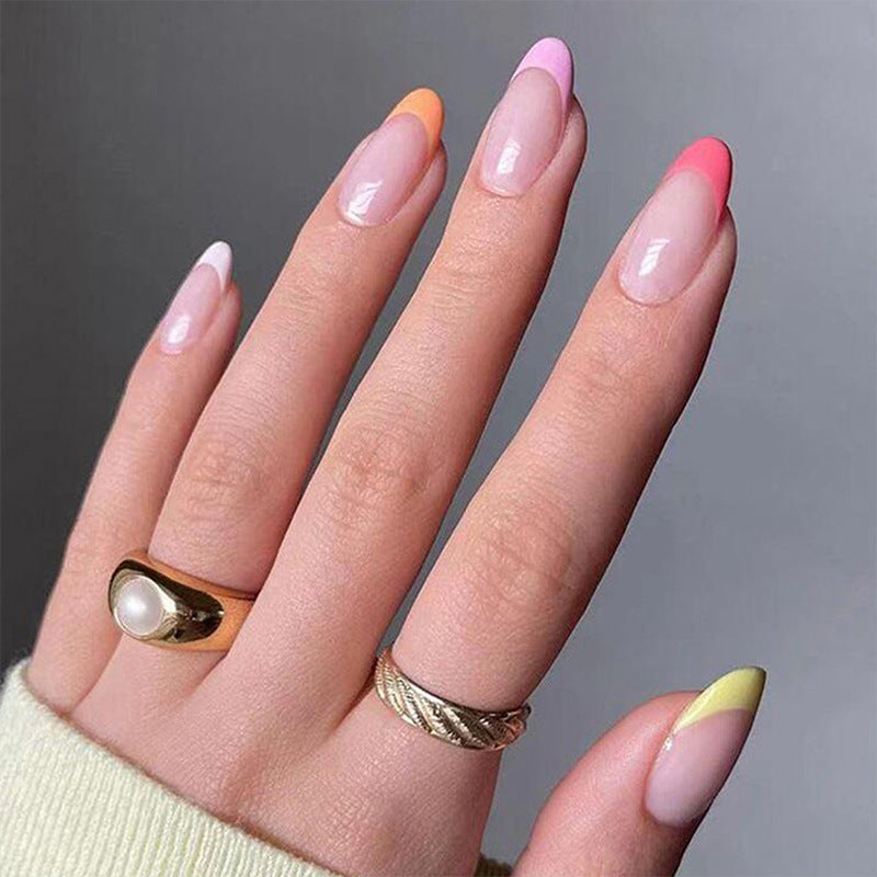 Artful nail art with geometric design Bowlift