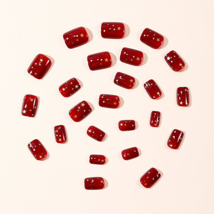 Decorative Star-Accent Nail Art Extensions Bowlift