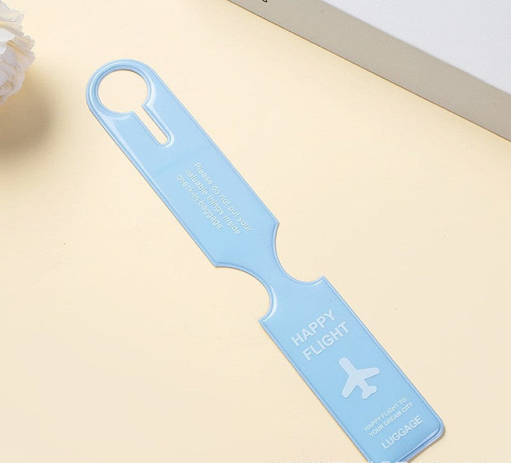 reflective PVC luggage handle wrap tag with secure snap closure Bowlift