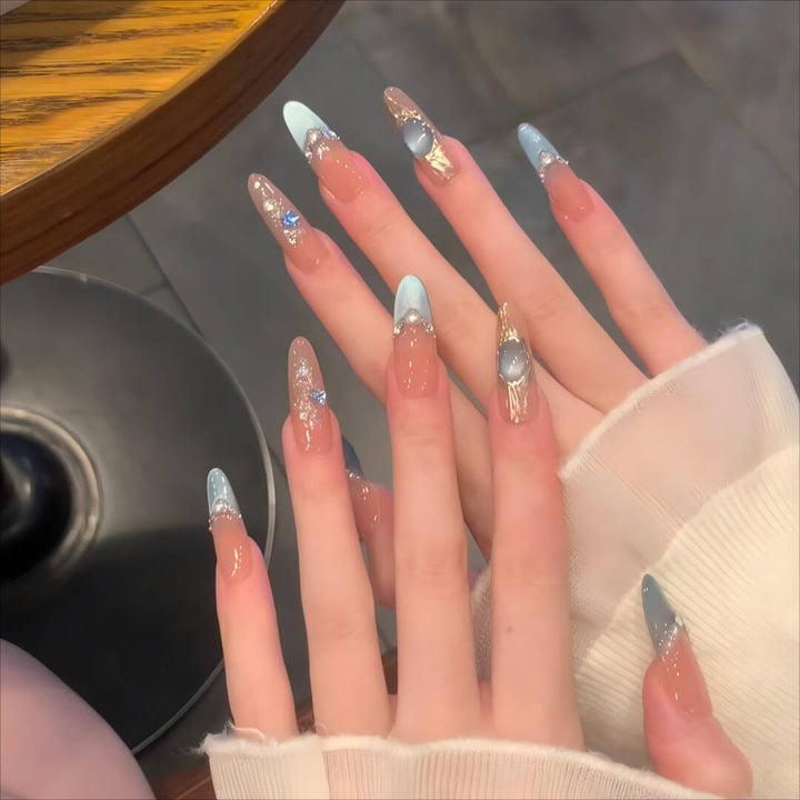 Premium Decorative Press-On Nail Extensions Bowlift