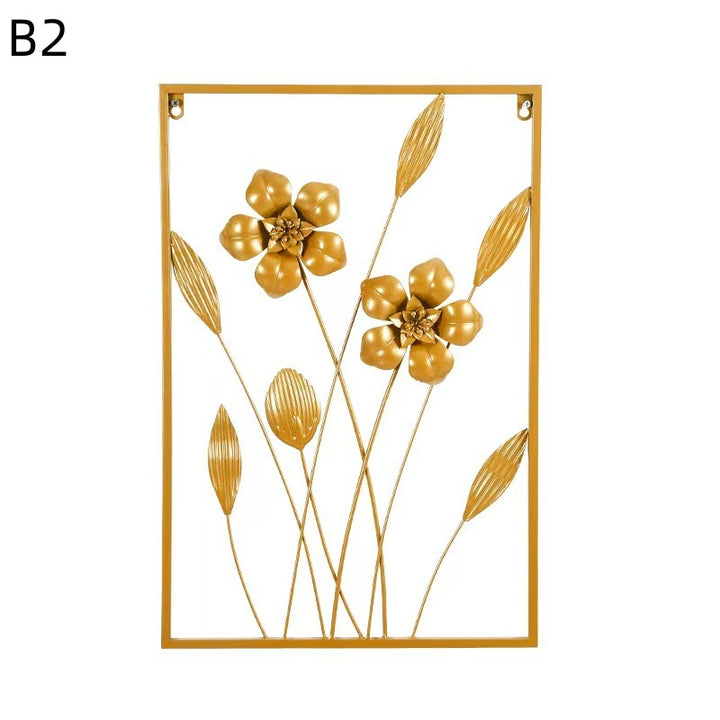 Floral Metal Wall Artwork Bowlift