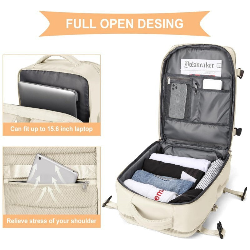 Unisex Multifunctional Travel Suitcase Backpack with Separate Shoe Compartment Bowlift
