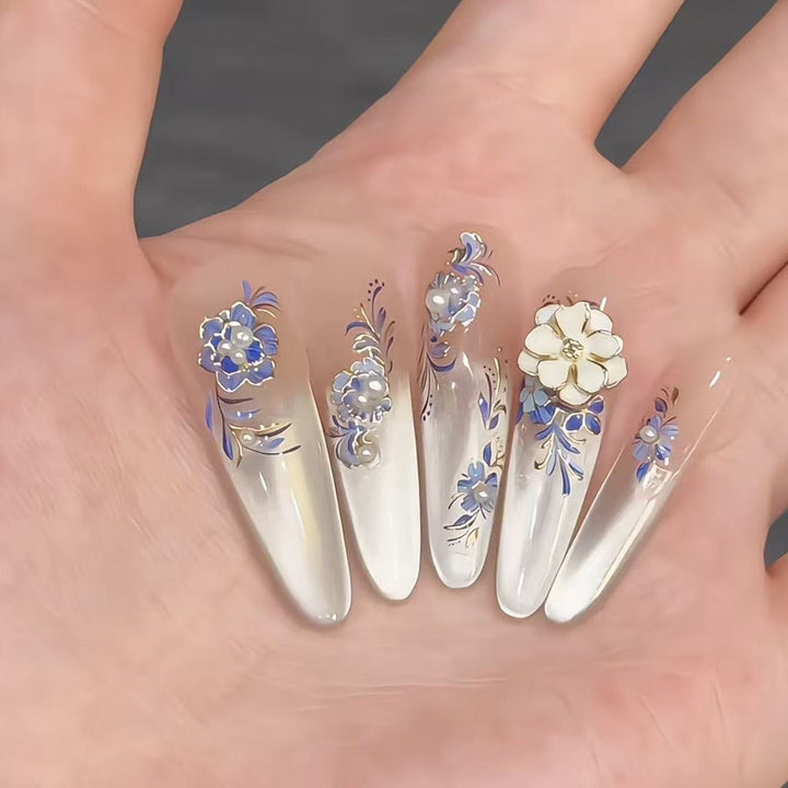 Elegant Floral Nail Art Tips Bowlift