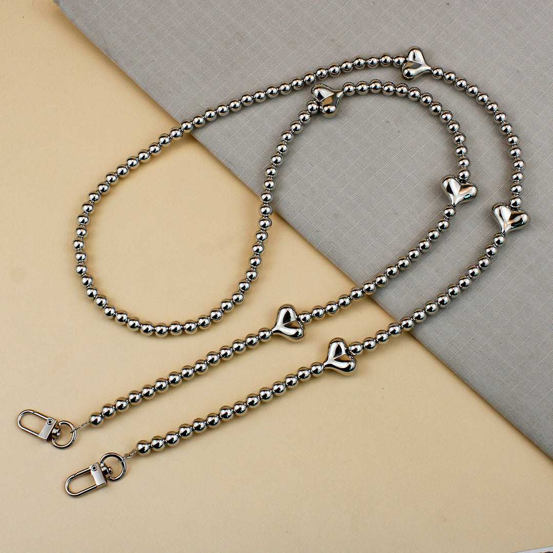 Heart-Embellished Eyewear Chain Bowlift