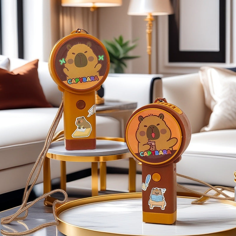 Portable Usb Mini Fan with Creative Capybara Design Bowlift