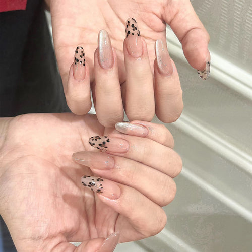 Artistic Glitter-Accent Press-On Nails Bowlift