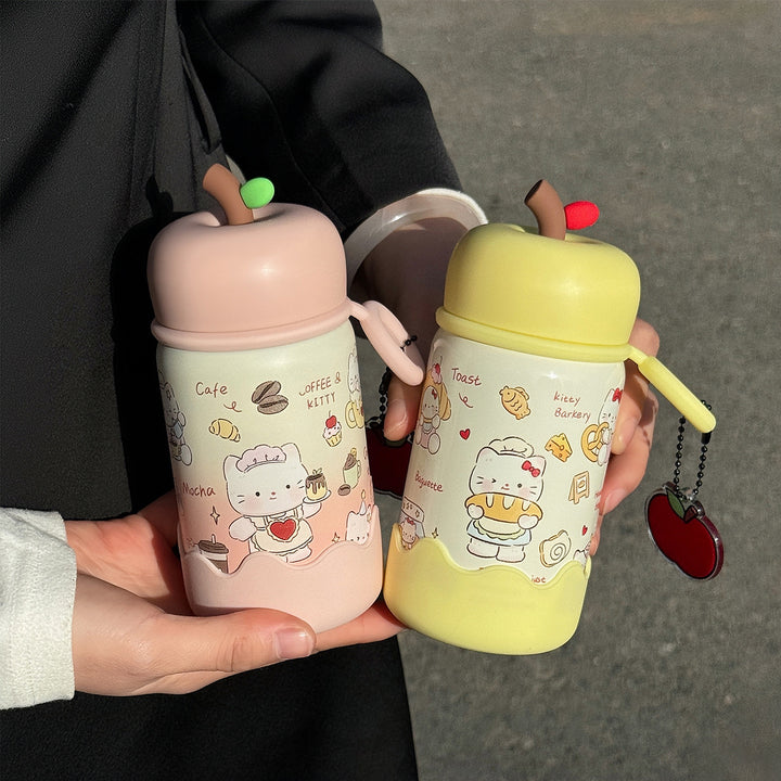 Women portable coffee cup with creative lid Bowlift
