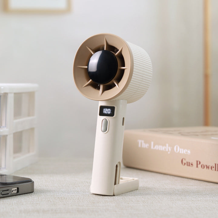 Women's portable mini fan with LCD temperature display Bowlift