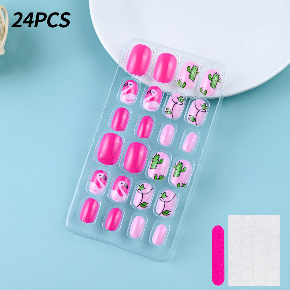 Themed Summer Beach Nail Art Press-On Nails Bowlift