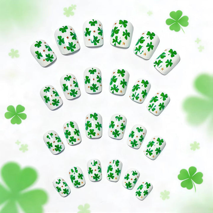 St. Patrick's Day Shamrock Nail Art Bowlift