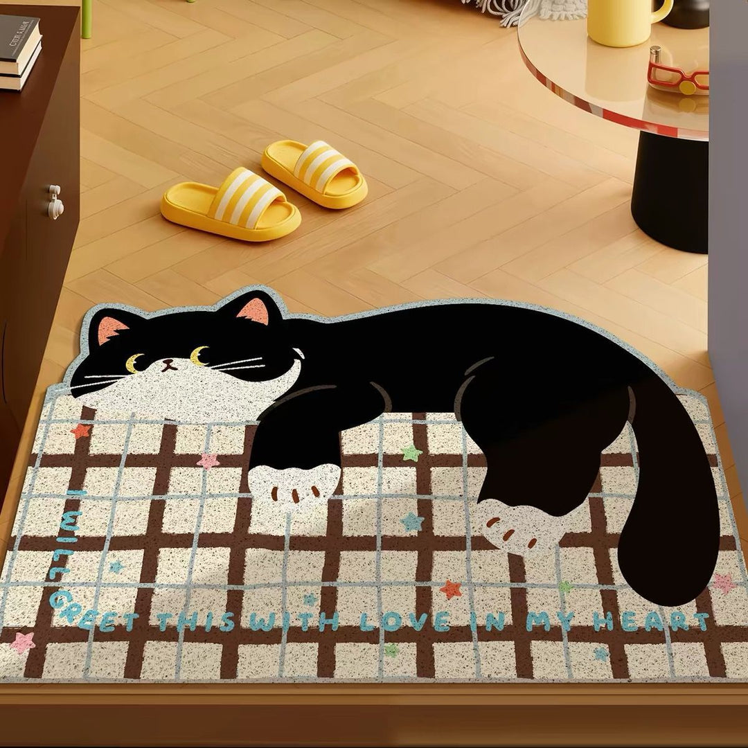 Cat-Inspired Decorative Mat