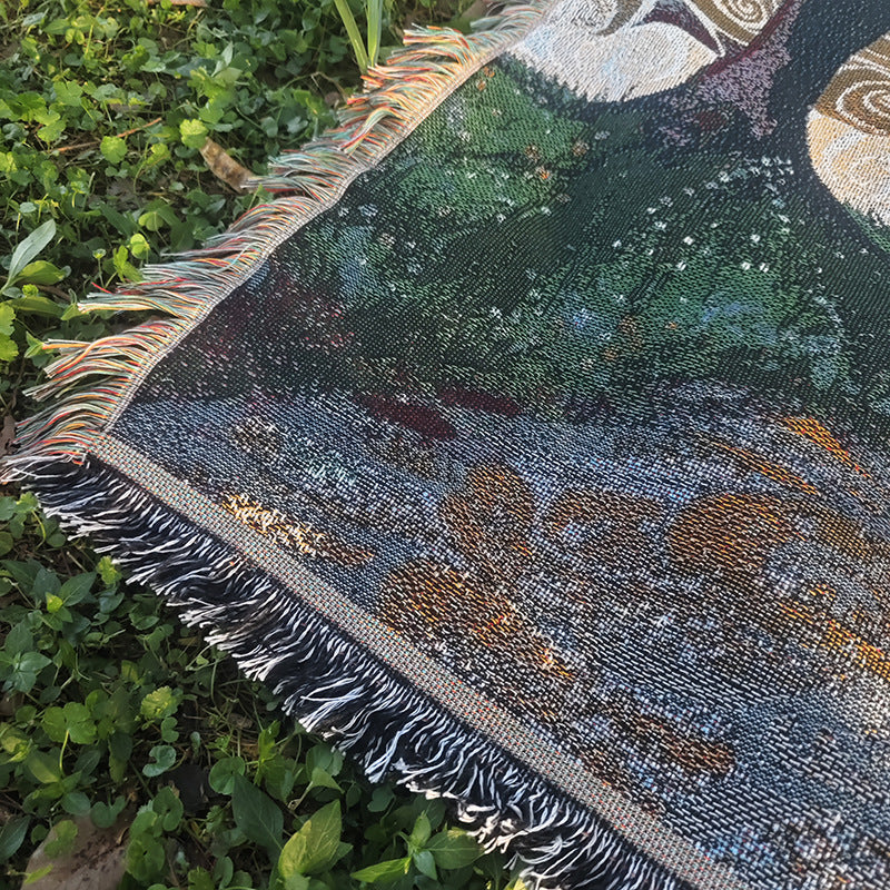 Artistic Woven Throw Blanket