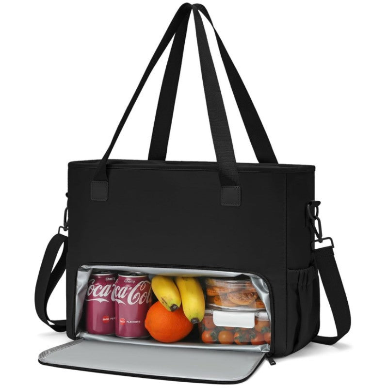 Insulated Multi-Pocket Grocery Tote Bowlift