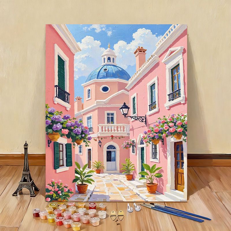 DIY Scenic Coastal Paint by Numbers Kit Bowlift