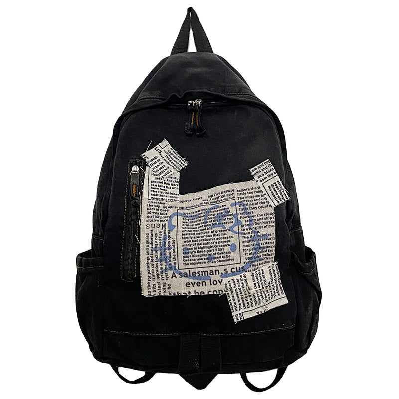 Artistic Multi-Pocket School Backpack Bowlift