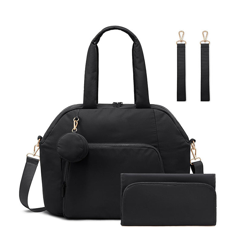 Spacious weekend bag with removable cosmetic organizer Bowlift