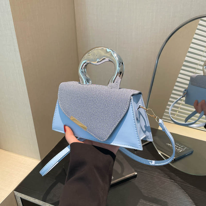 Stylish Geometric Structured Handbag Bowlift