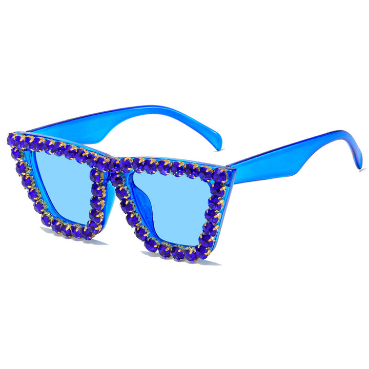 Women's extravagant sunglasses with glittering frame Bowlift