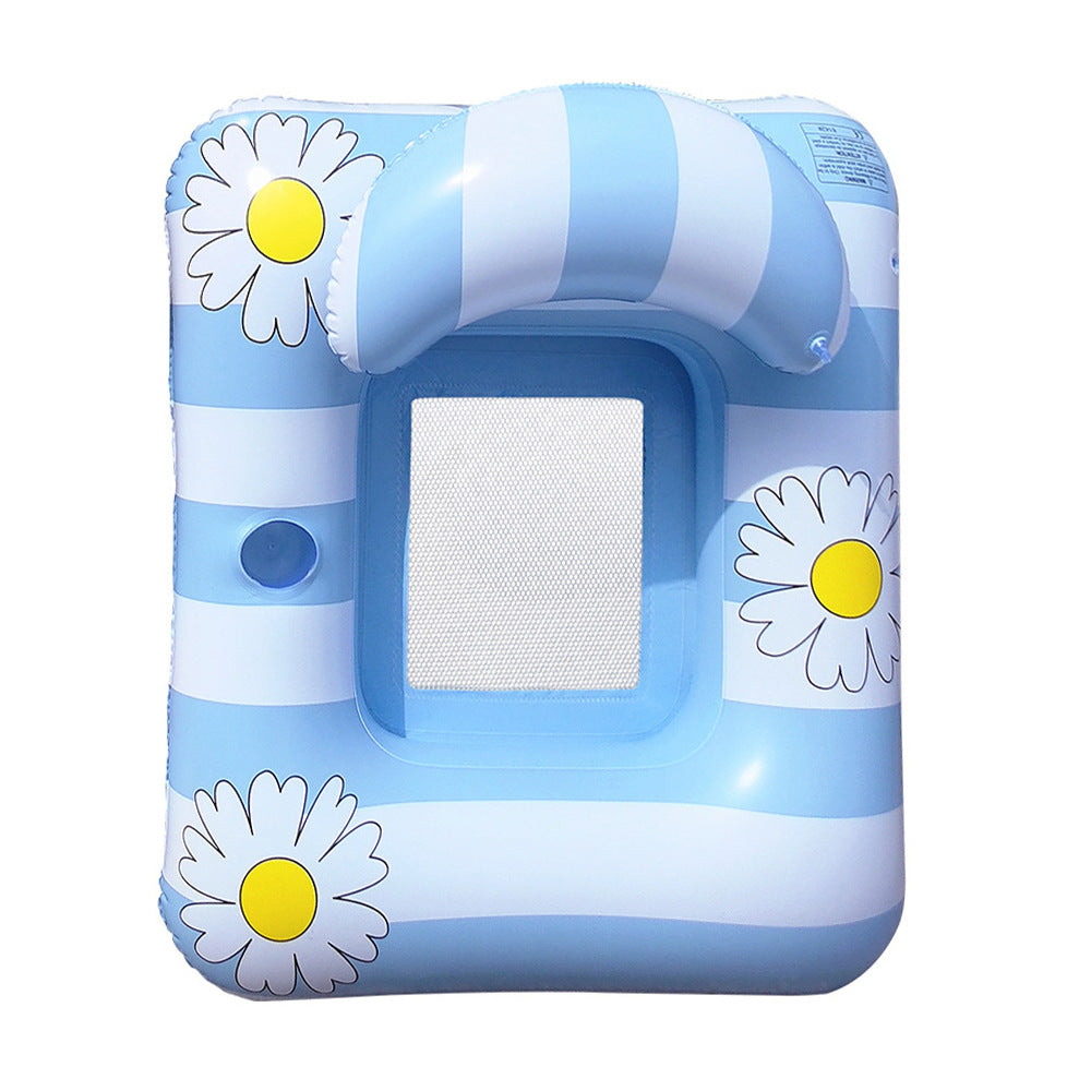 Unisex Inflatable Sun Seat with Mesh Bottom Bowlift