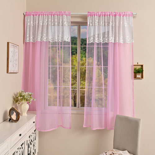Elegant Sheer Lace Curtain Panels