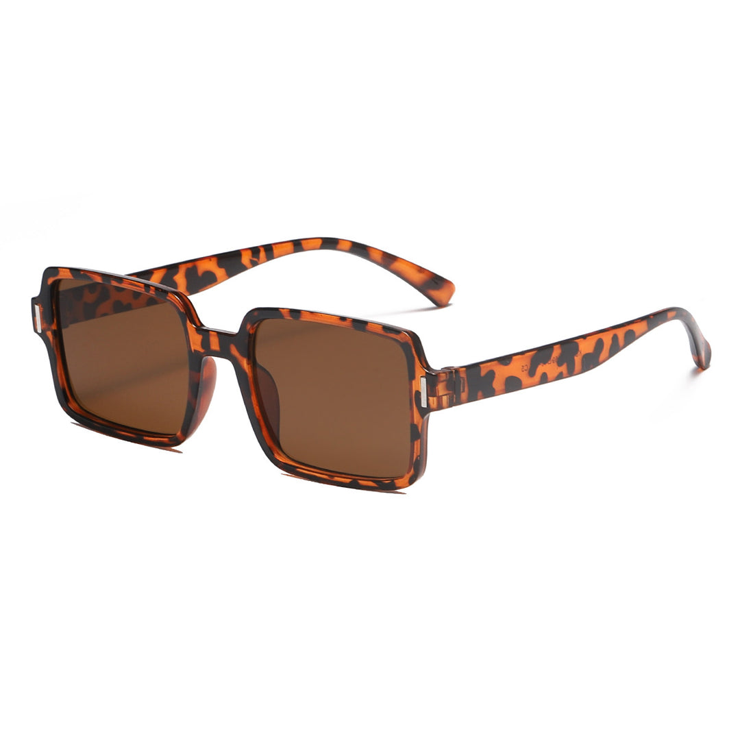 Women's square sunglasses in elegant leopard print Bowlift