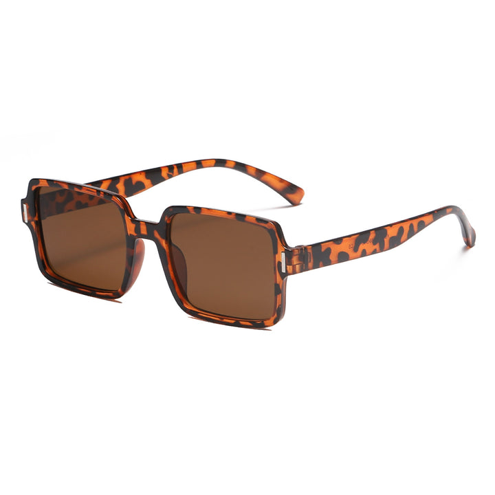 Women's square sunglasses in elegant leopard print Bowlift
