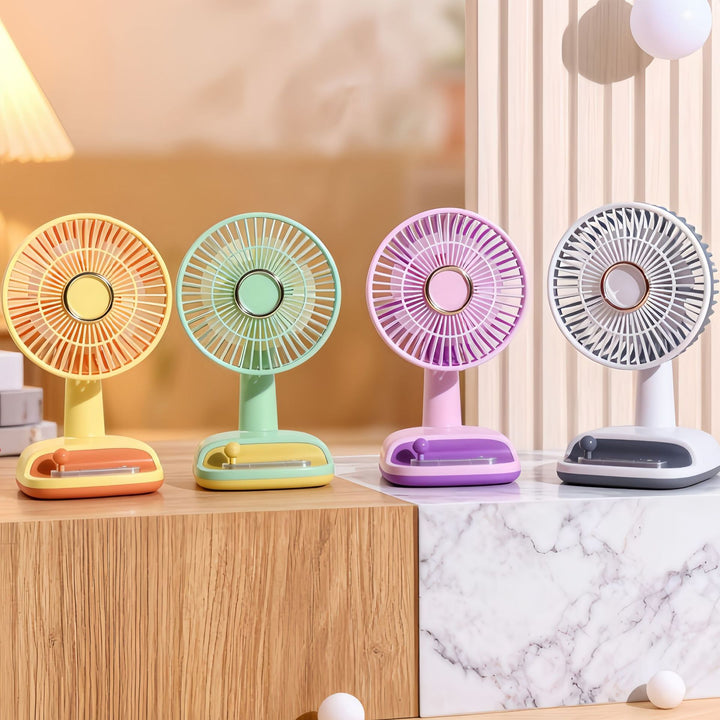 Ladies table fan with flexible tilt angle Bowlift