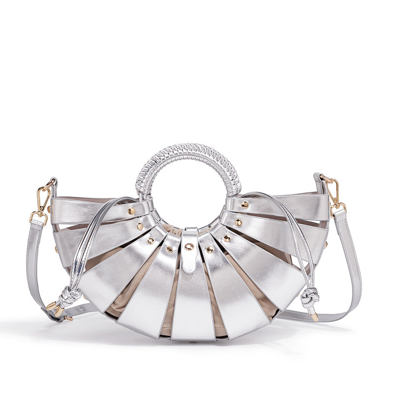 Elegant Fan-Shaped Handbag Bowlift