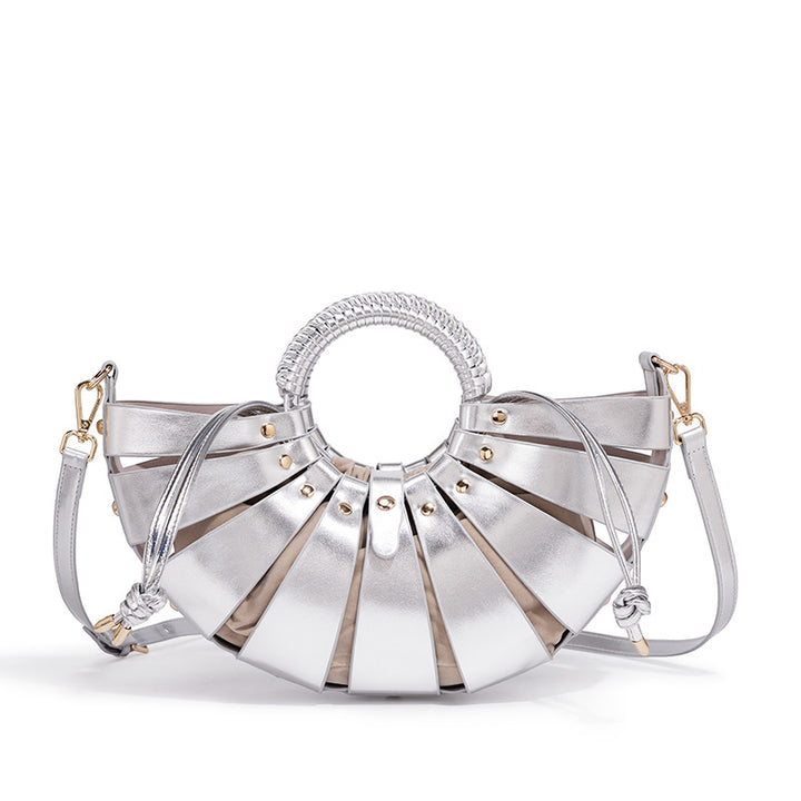 Elegant Fan-Shaped Handbag Bowlift