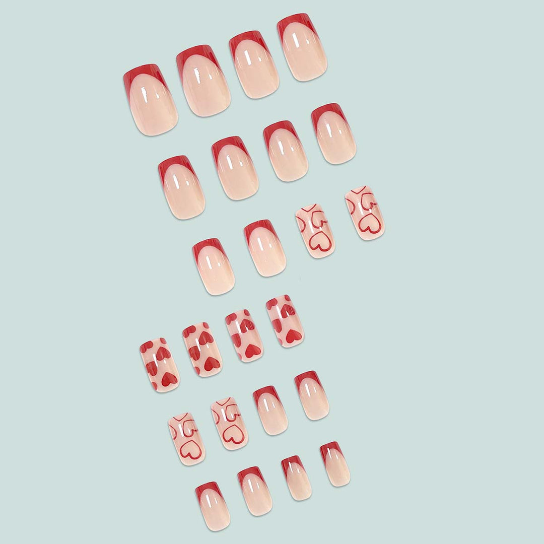 Artistic Nail Art with Heart Design Bowlift