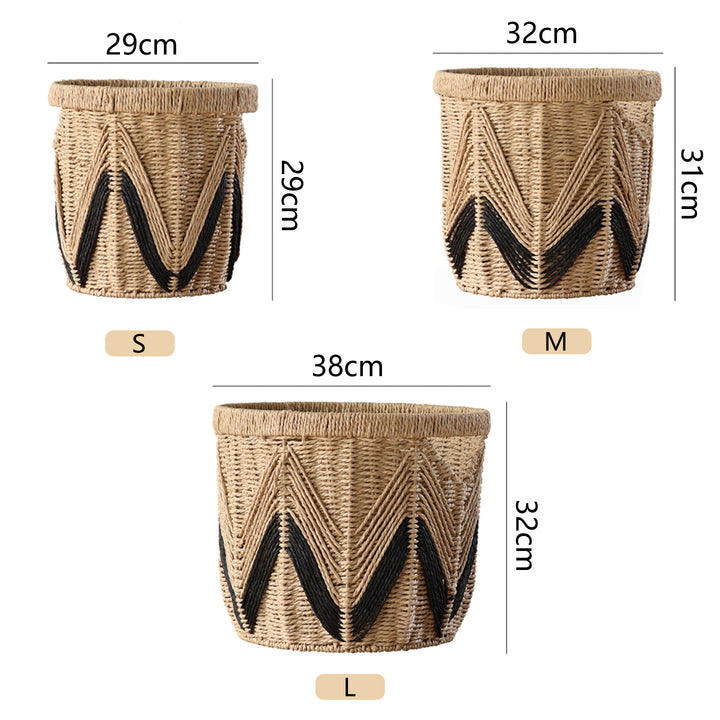 Decorative basket with graphic pattern Bowlift