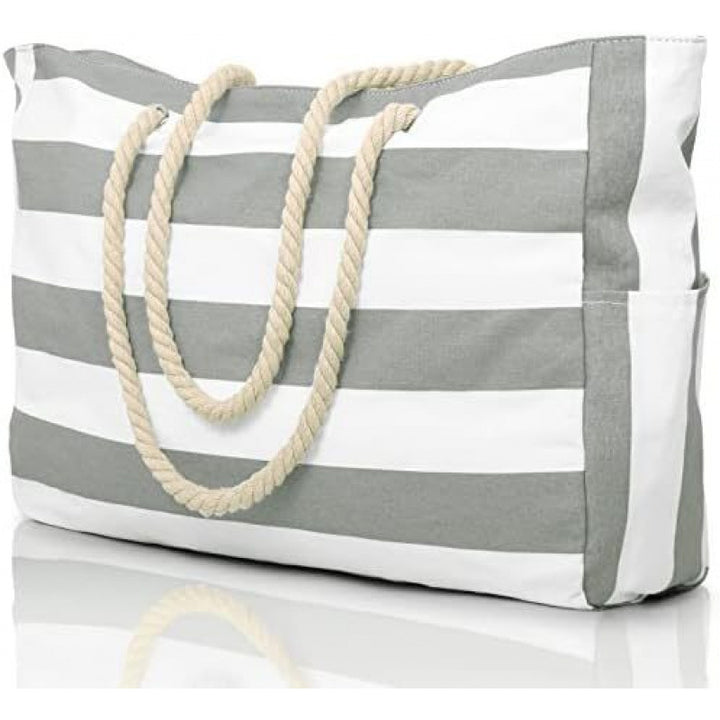Beach bag with practical outer pocket Bowlift