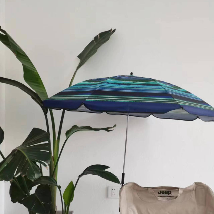 Women's Adjustable Beach Sunshade Umbrella with Ground Anchor Bowlift