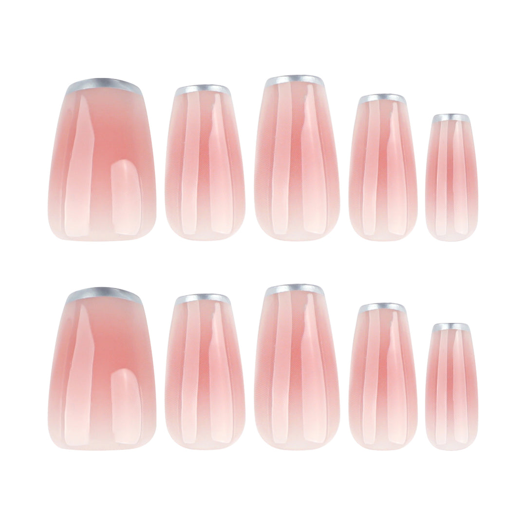 Elegant Nail Extensions with Translucent French Tip Bowlift