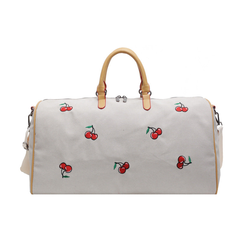 Elegant Embroidered Travel Duffle Bag Bowlift