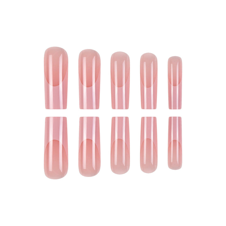 Long Glossy Press-On Nail Set Bowlift