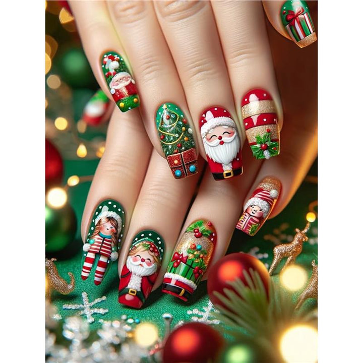 Festive Holiday Themed Nail Art Bowlift